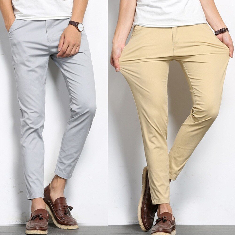 Skinny Pants Men Korean Fashion - Image 4
